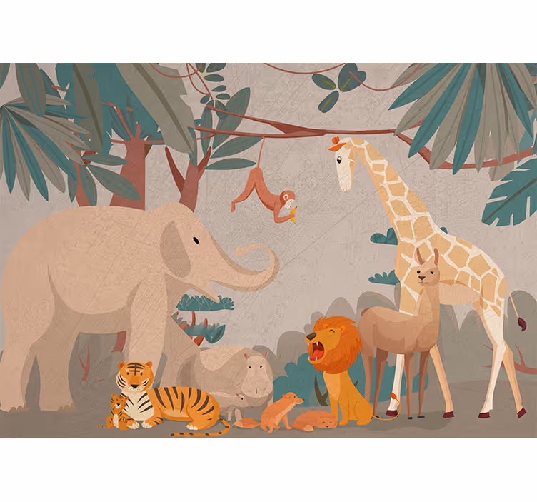 Fototapeta safari flóra a fauna - TenStickers