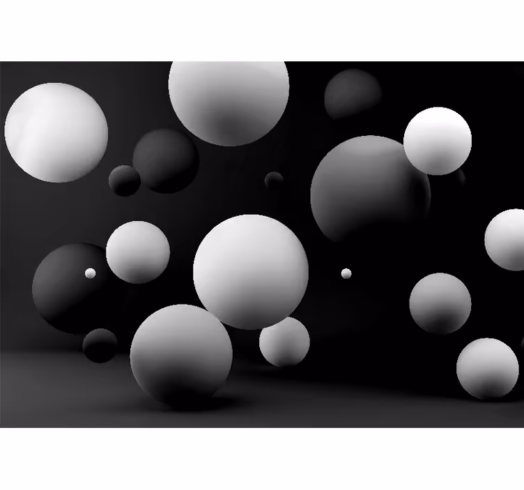 Abstraktní fototapeta geometrické koule - TenStickers