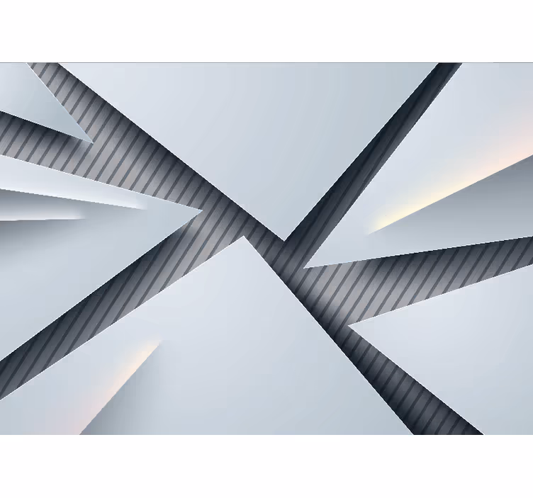 Abstraktní fototapeta geometrické vrstvené tvary - TenStickers