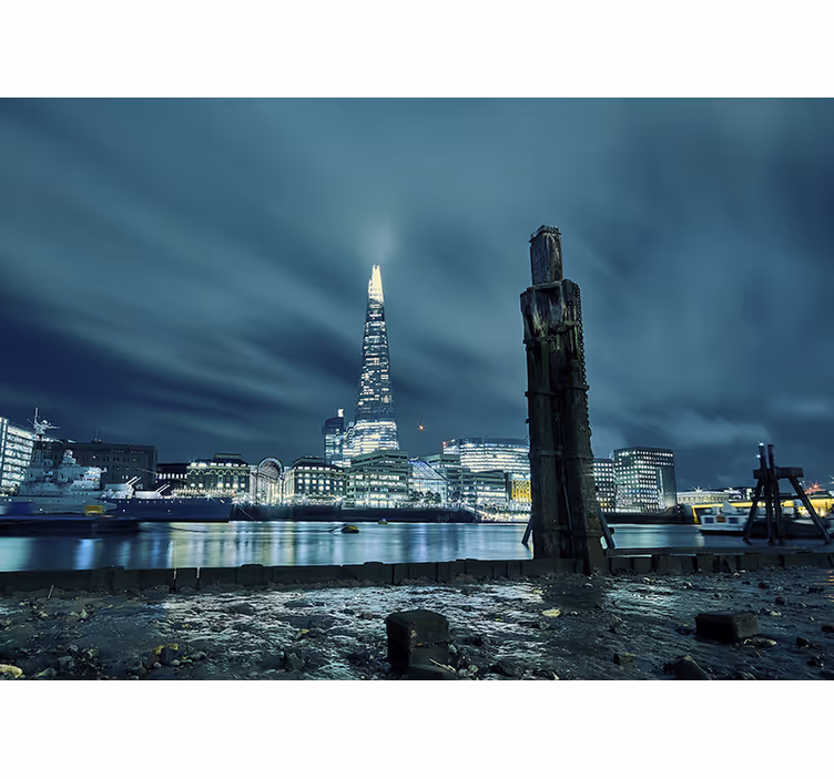 Fototapeta londýn noční věž shard - TenStickers