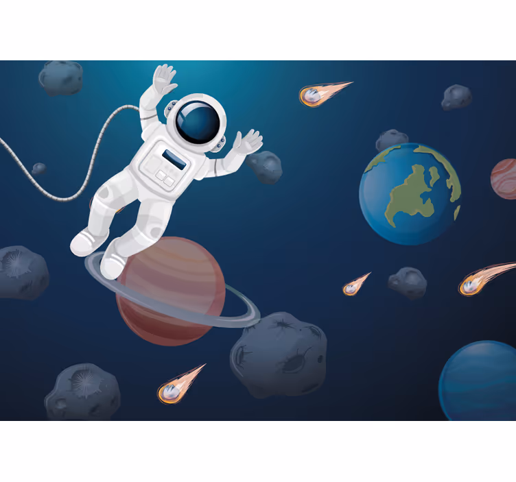 Fancy fototapeta kosmonaut v kosmu - TenStickers