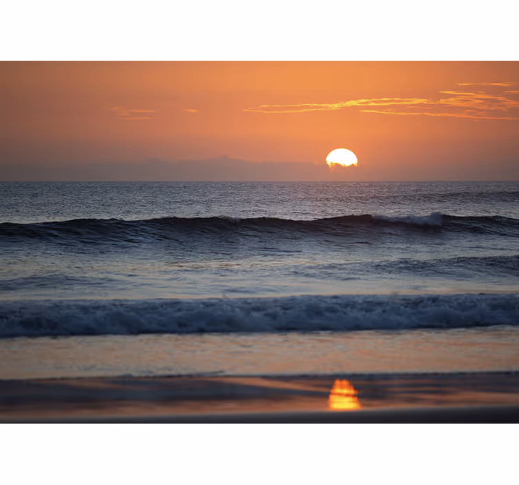 Západ slunce horizont oceánu Moře fototapeta - TenStickers