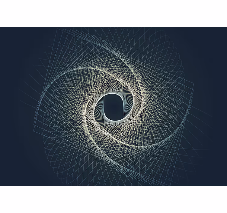 Abstraktní fototapeta s spirálovým geometrickým vzorem - TenStickers