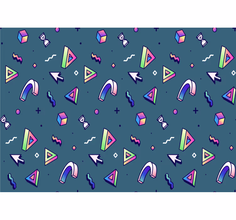 Fototapeta geometrické tvary v prostoru - TenStickers