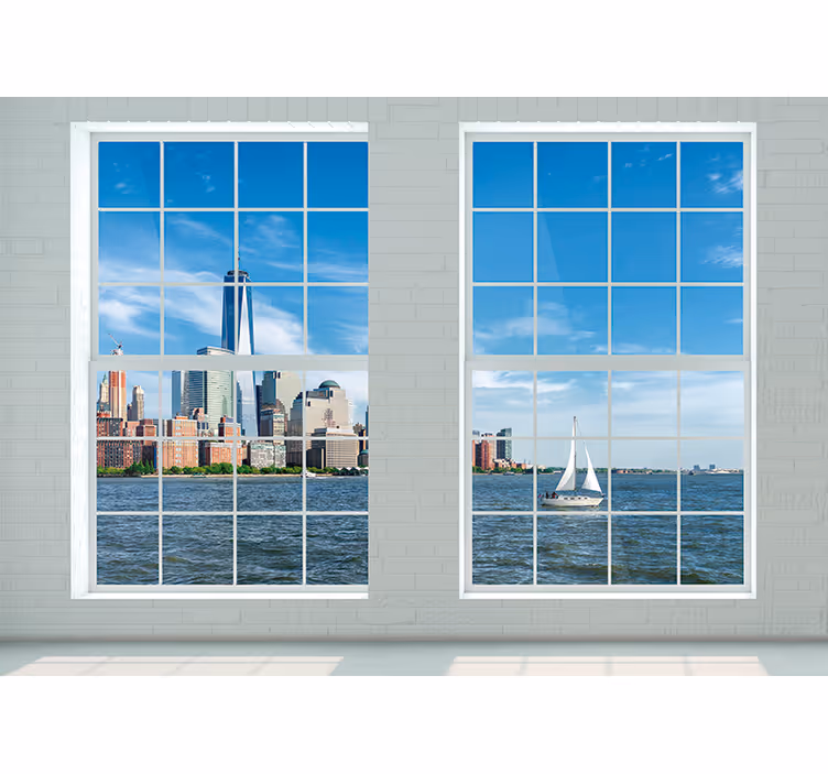 New york fototapeta ikonický skyline new yorku - TenStickers