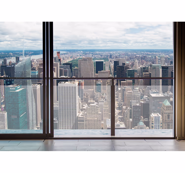 Fototapeta pro město a zemi new yorkská panoráma - TenStickers