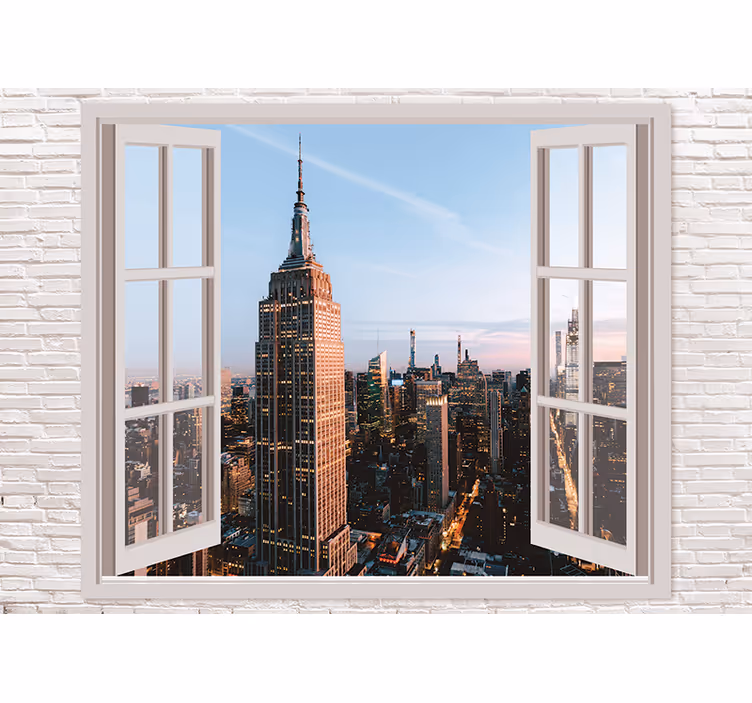 Fototapeta otevřené okno new york - TenStickers