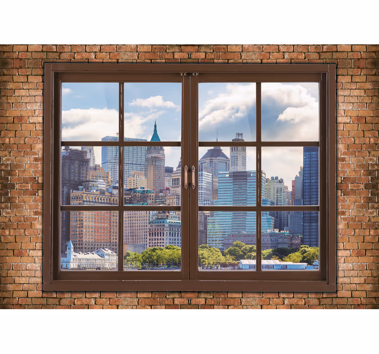 New york fototapeta pohledy na manhattanský skyline - TenStickers