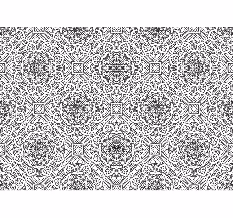 Detailní fototapeta indická okrasná mandala - TenStickers