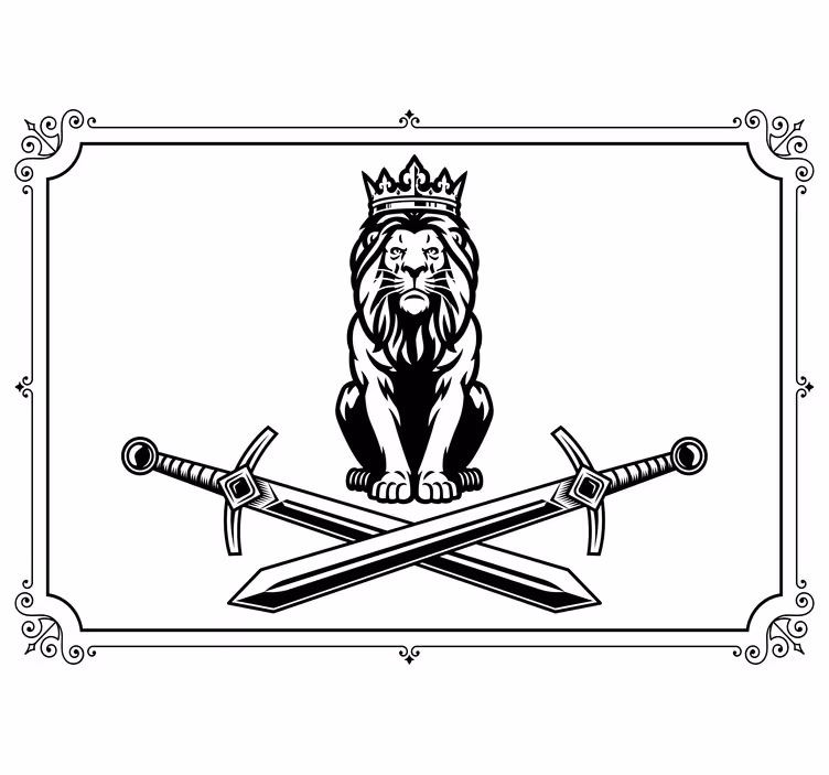 Fototapeta lva majestátní ikona lva - TenStickers