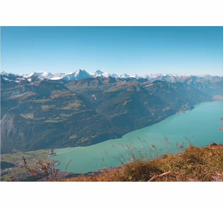 Fototapeta výhled na alpské jezero - TenStickers