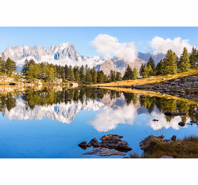 Barevná krajina estetická barva fototapeta - TenStickers