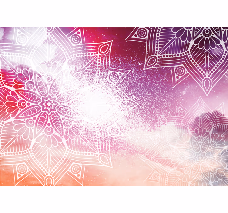 Fototapeta fialová okrasná mandala - TenStickers