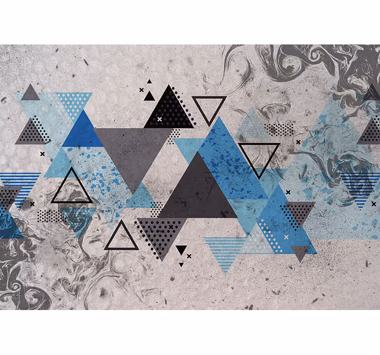 Abstraktní fototapeta geometrická kompozice - TenStickers