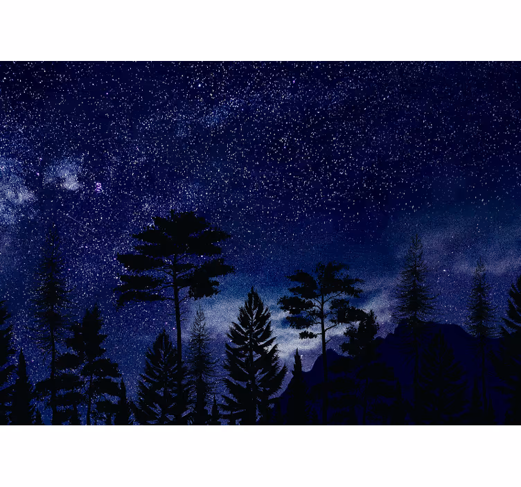 Fototapeta barevné noční oblohy galaxie manželství - TenStickers