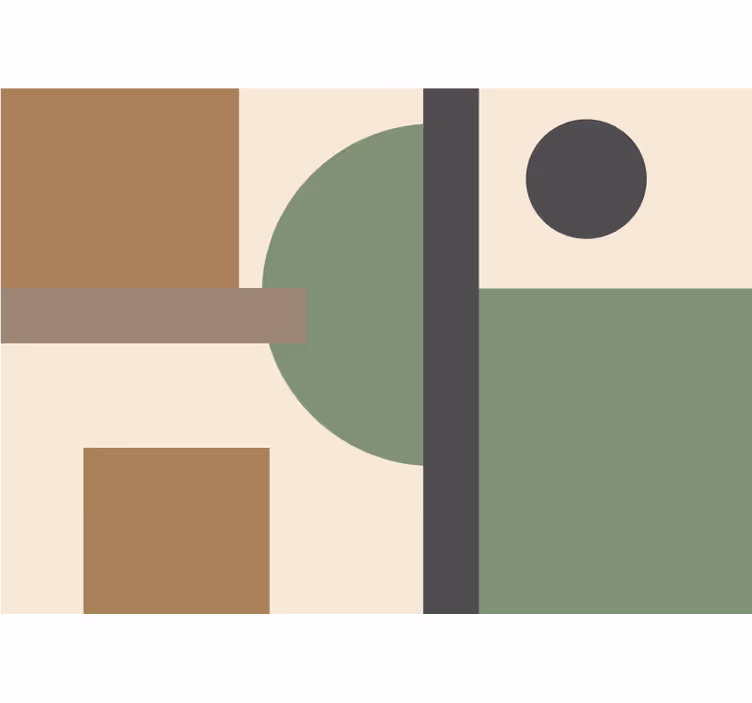 Abstraktní fototapeta geometrická tvarová organizace - TenStickers