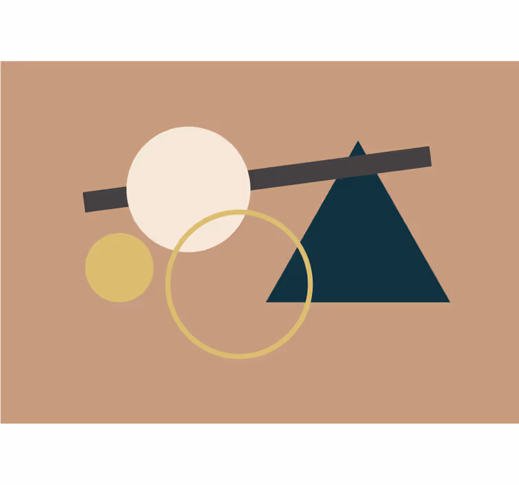 Abstraktní fototapeta s geometrickým uspořádáním - TenStickers