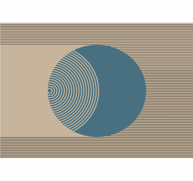 Geometrický kruhový vzor Abstraktní fototapeta - TenStickers