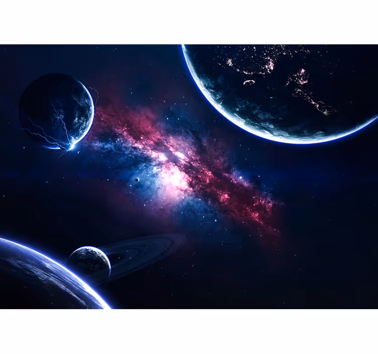 Fototapeta planety ve vesmíru vesmír - TenStickers