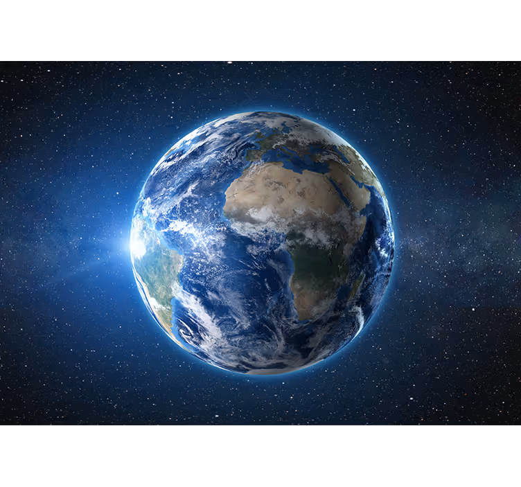 Fototapeta planeta země ve vesmíru - TenStickers