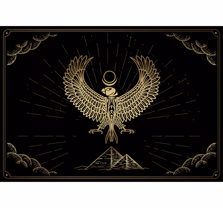 Egyptský bůh slunce horus moderní fototapeta - TenStickers