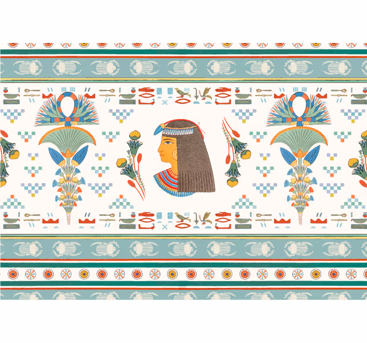 Umělecká fototapeta profil egyptské ženy - TenStickers