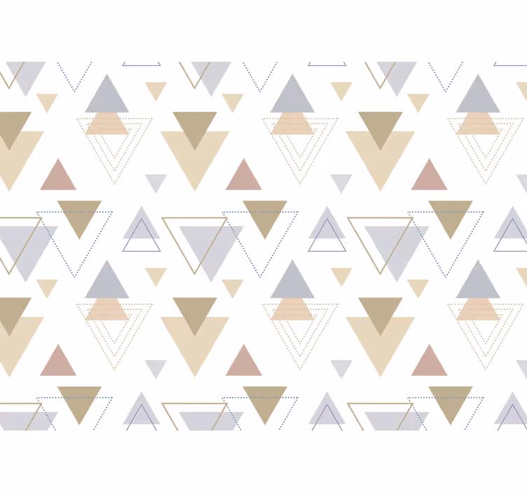 Abstraktní fototapeta s geometrickými trojúhelníky - TenStickers