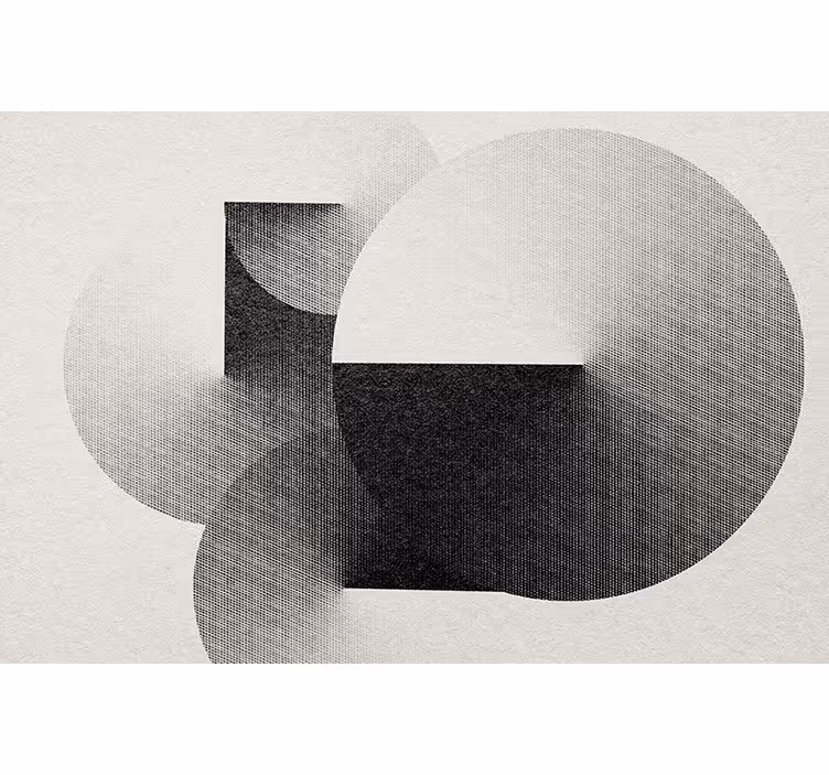 Abstraktní fototapeta geometrická kruhová kompozice - TenStickers