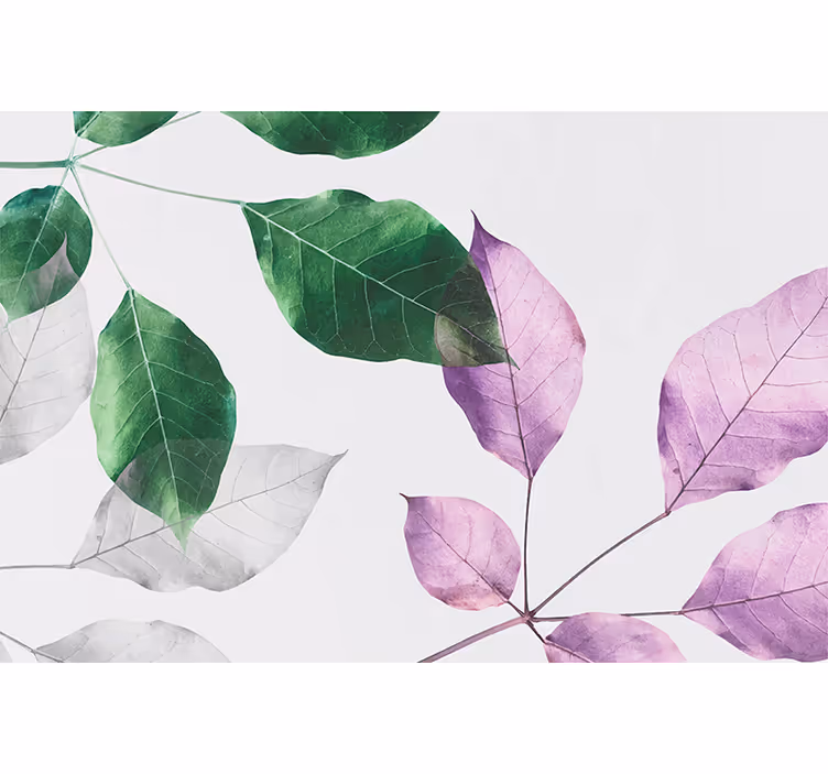 Příroda fototapeta listové botanické akcenty - TenStickers