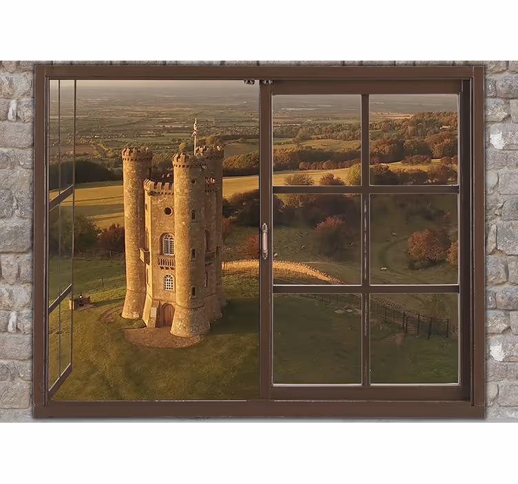 Fototapeta pro město a zemi historický pohled na hrad - TenStickers