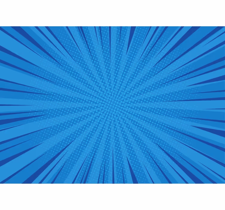 Blue pop komiks pozadí vintage fototapeta - TenStickers