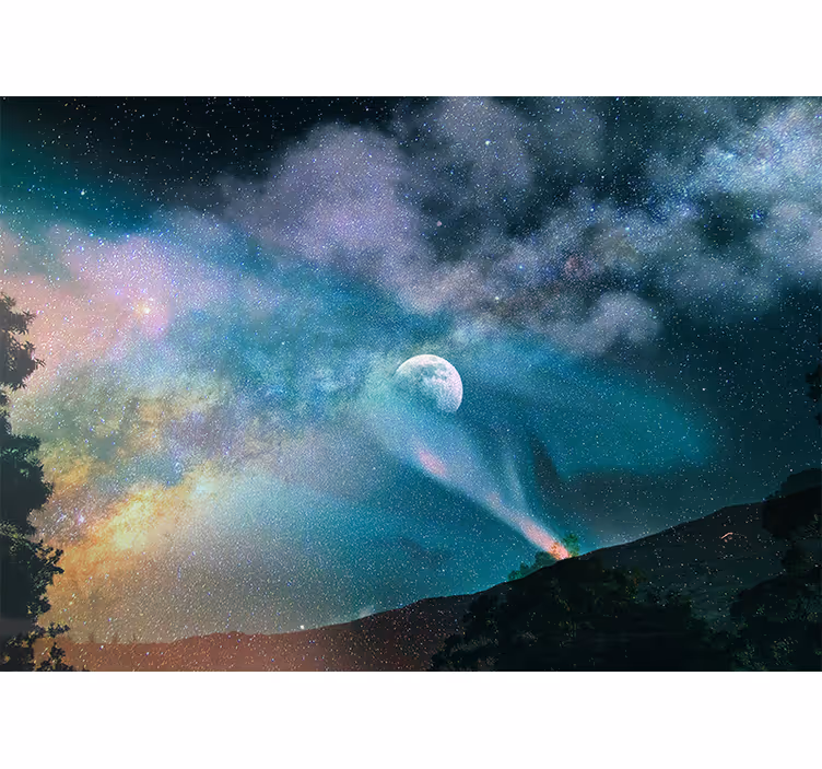 Nebeská měsíční mlhovina Fototapeta vesmír - TenStickers