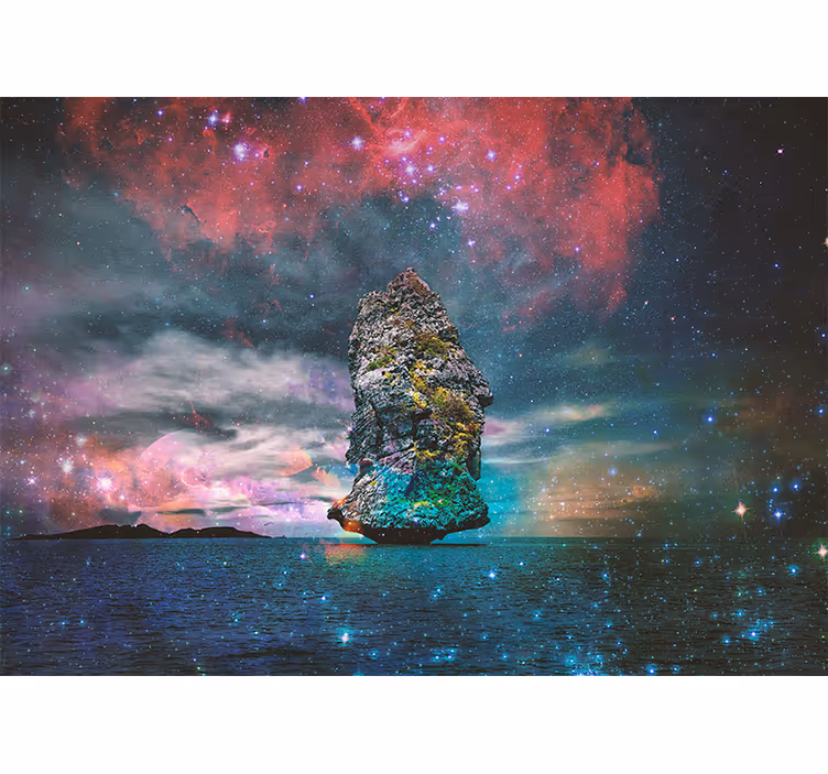 Fototapeta růžový cloud island fantasy - TenStickers