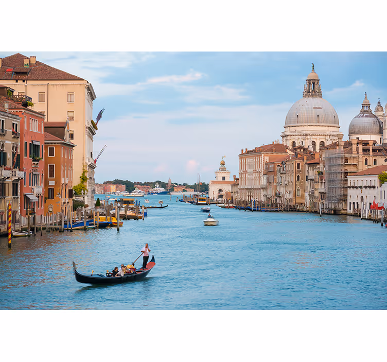Fototapeta pro město a zemi benátská gondola - TenStickers
