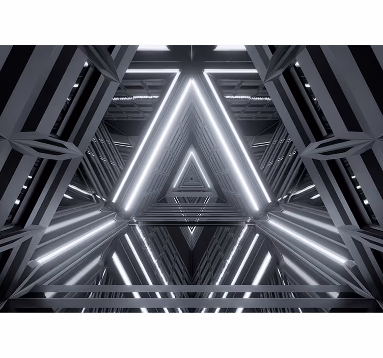 Futuristický tunel 3d moderní fototapeta - TenStickers
