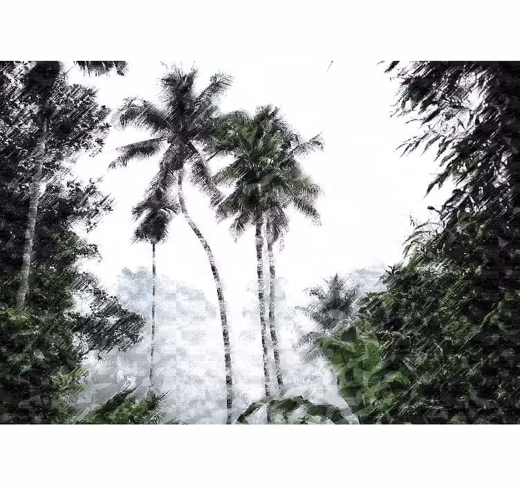 Příroda fototapeta klid pod palmami - TenStickers