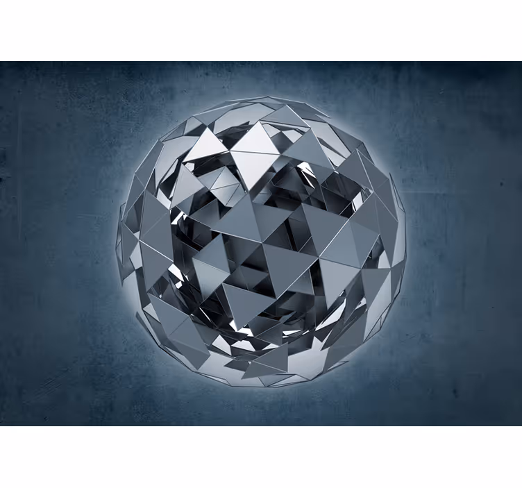 Abstraktní fototapeta geometrická koule - TenStickers
