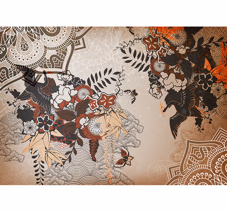 Mandala fototapeta květnaté vzory mandal - TenStickers
