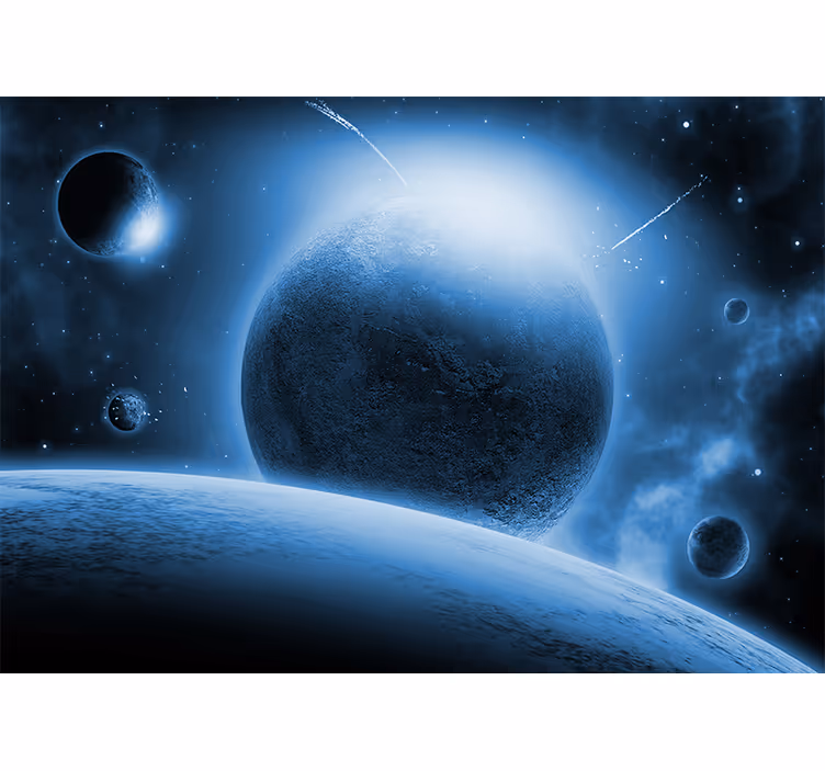 Nebeská planetární scéna Fototapeta vesmír - TenStickers