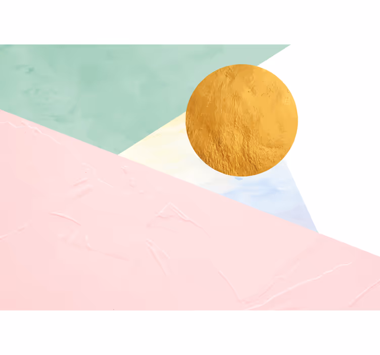Pastelové geometrické trojúhelníky abstraktní fototapeta - TenStickers