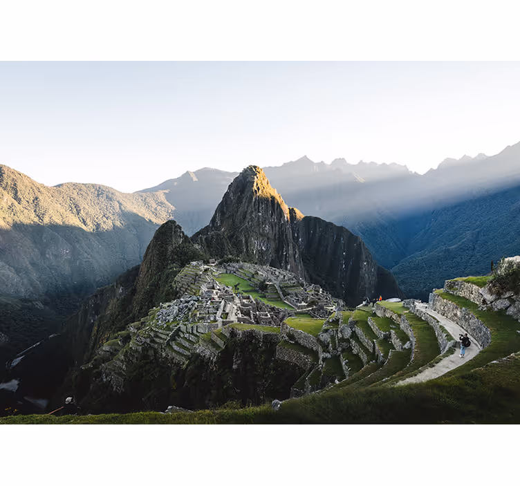 Fototapeta letecký pohled na ruiny machu picchu - TenStickers