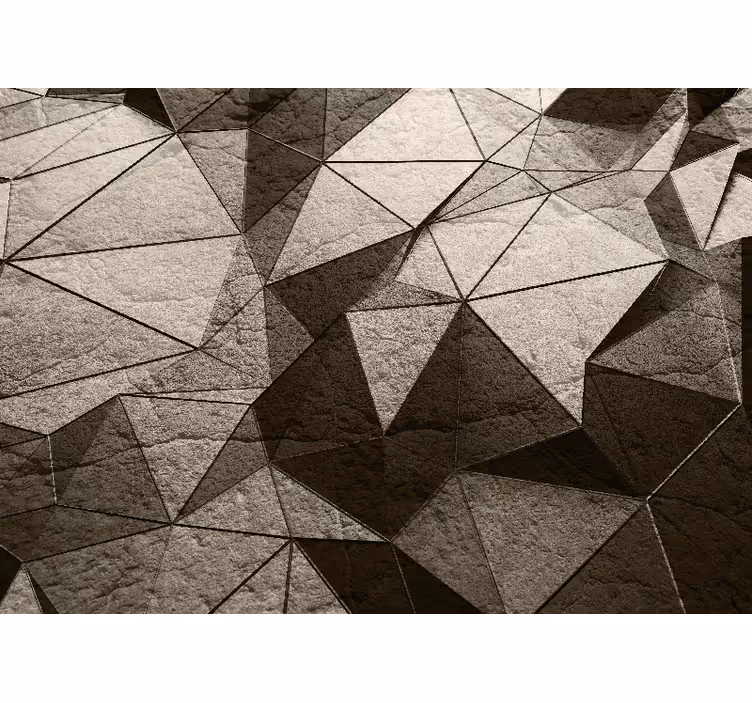 Geometrické betonové panely 3d fototapeta - TenStickers
