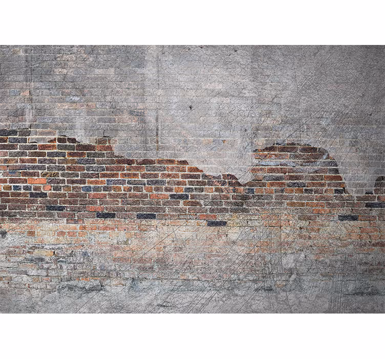 Průmyslové rozbité zdi moderní fototapeta - TenStickers