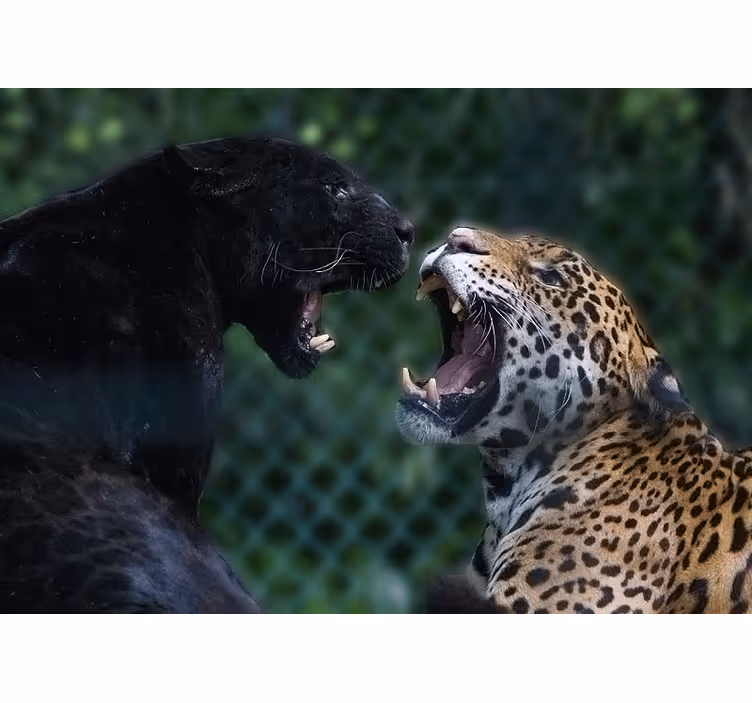Fototapeta zvířata panter a jaguar - TenStickers
