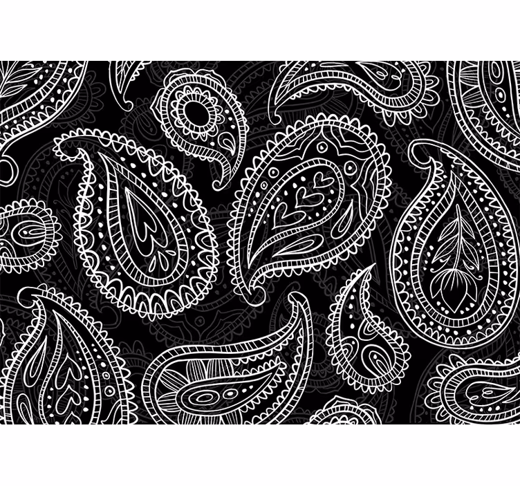 Fototapeta na textury a vzory s jemnými paisley vzory - TenStickers