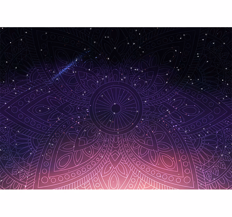 Fototapeta česká neonová mandala - TenStickers