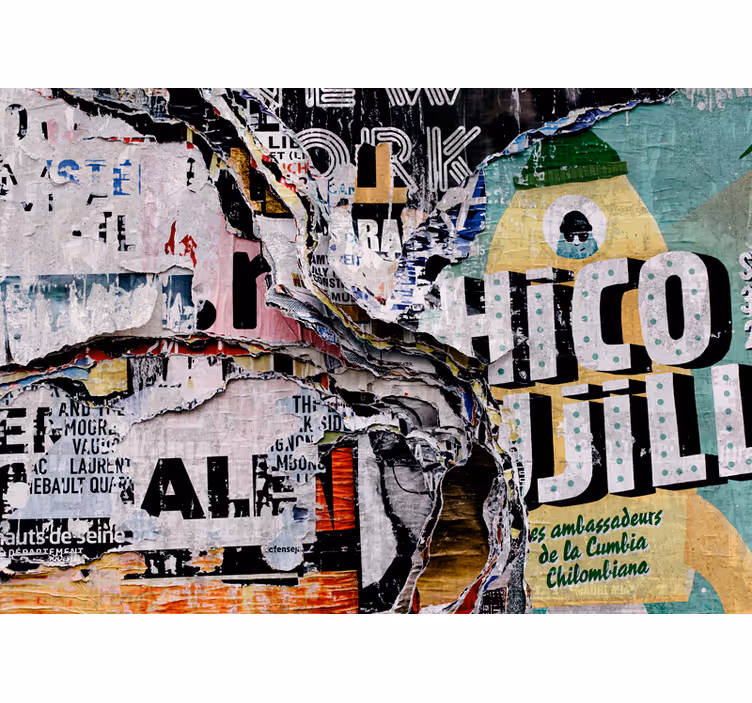 Městská pouliční koláž Graffiti fototapeta - TenStickers