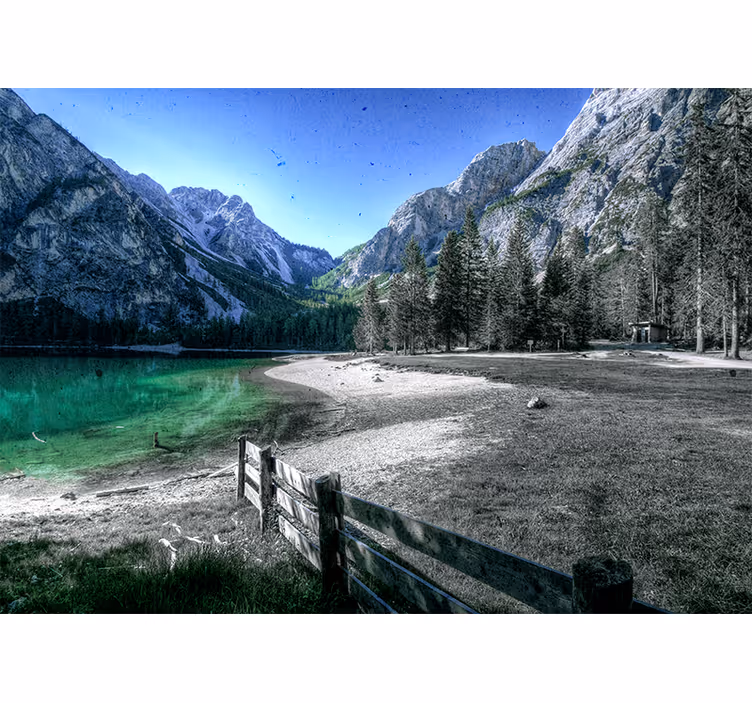Fototapeta klid horského jezera - TenStickers