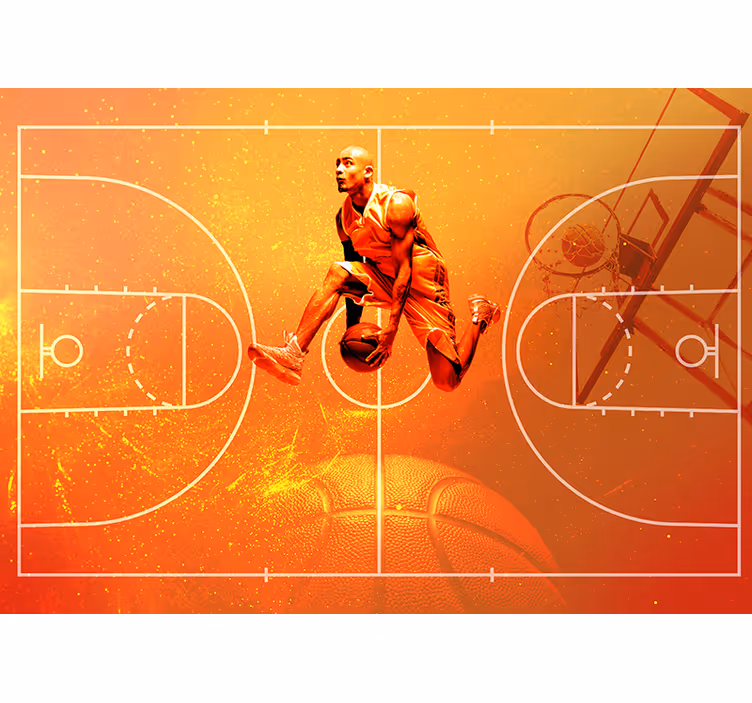 Fototapeta basketbalové koláže - TenStickers