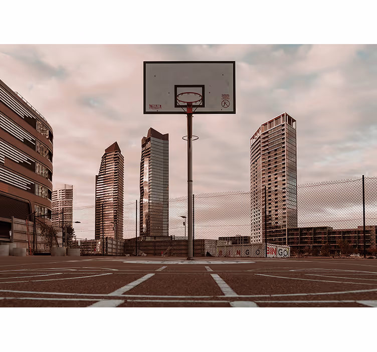 Fototapeta pro dospívající basketbalové hřiště - TenStickers